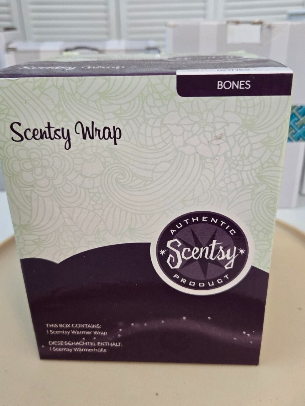 Scentsy Bones Wrap for Scentsy oil/wax Warmer Metal in Box